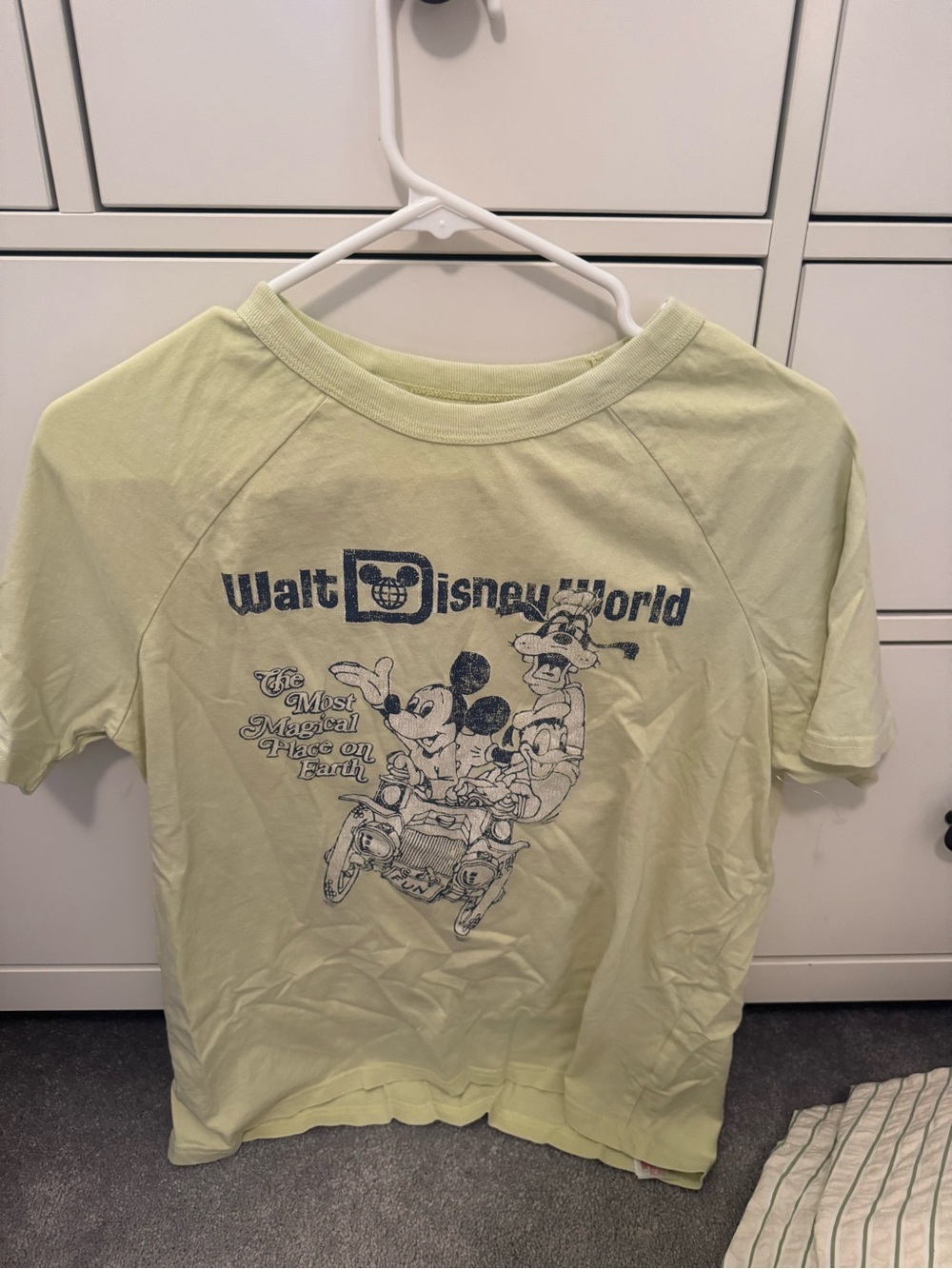Disney Light Green Short Sleeve Tee with Walt Disney World Graphic